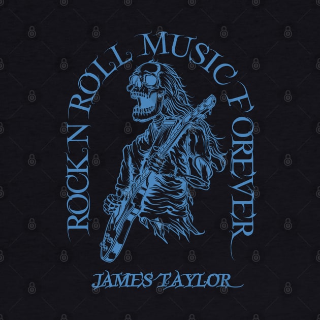 James Taylor /// Skeleton Guitar Player by Stroke Line